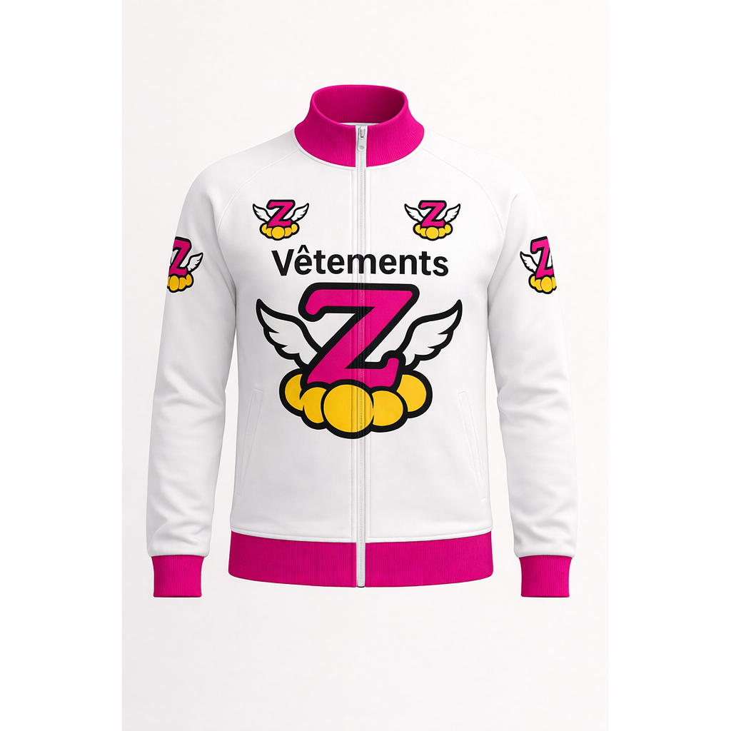 Veste zippée blanche