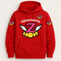 Sweat à capuche rouge