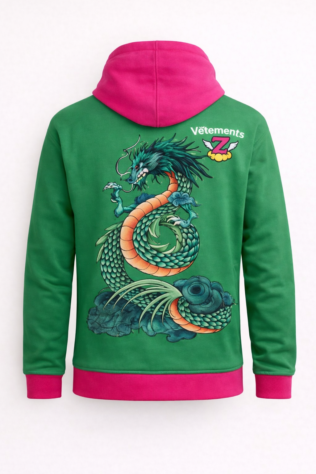 Sweat à capuche dragon
